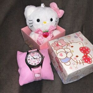 Sanrio Hello Kitty Plush and Watch Gift Set